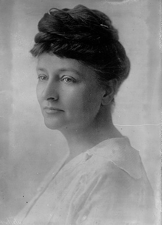 Maud Wood Park, President of the National League of Women Voters, spoke at Huntington in 1920