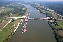 Jesse Stuart Memorial Bridge (Aerial View)