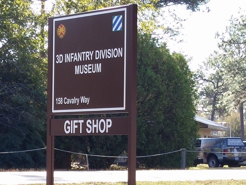 Fort Stewart Museum sign. Photo by Phillip Crandell, Dec. 2016