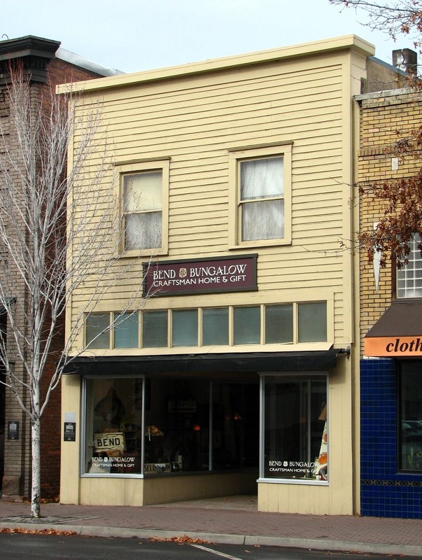 The N.P. Smith Pioneer Hardware Store was built in 1909 and is the only extant wood-frame building left in Bend dating to the early 1900s.