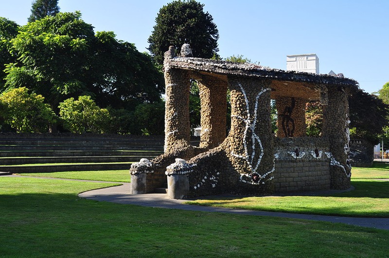 Causland Park is historically significant for its unique architecture featuring decorative stonework.