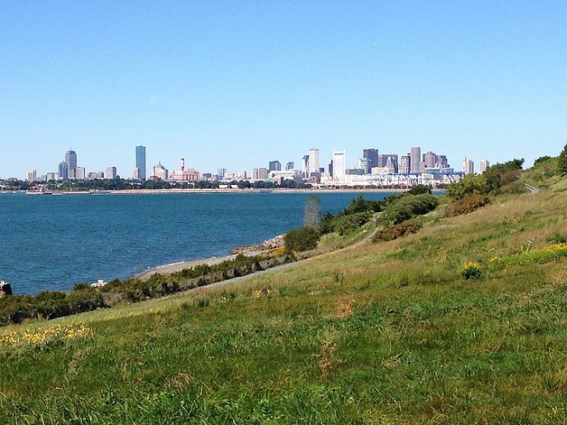 View of the City of Boston from the island, from: 
http://www.bostonharborislands.org/spectacle-island 