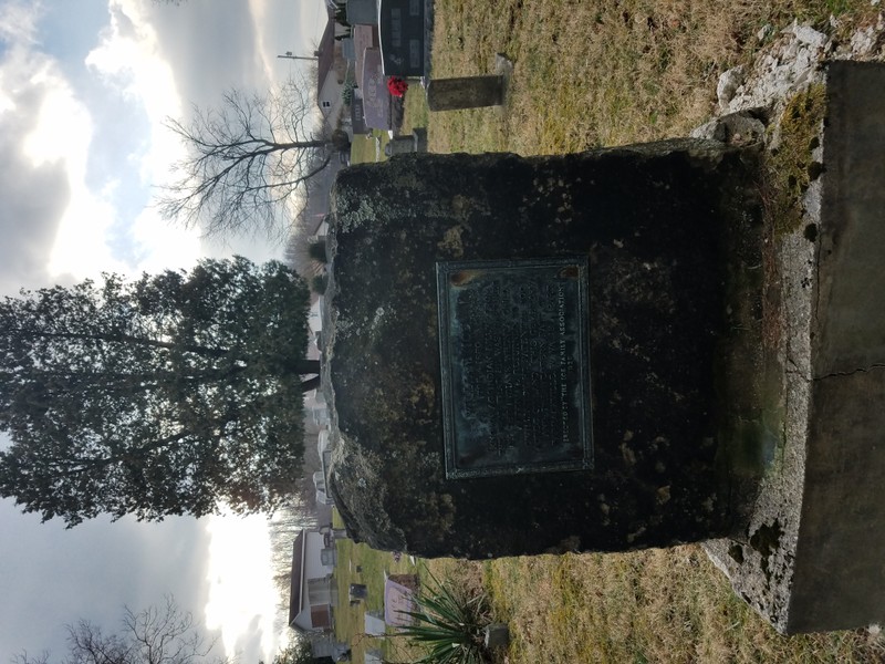 Monument within graveyard