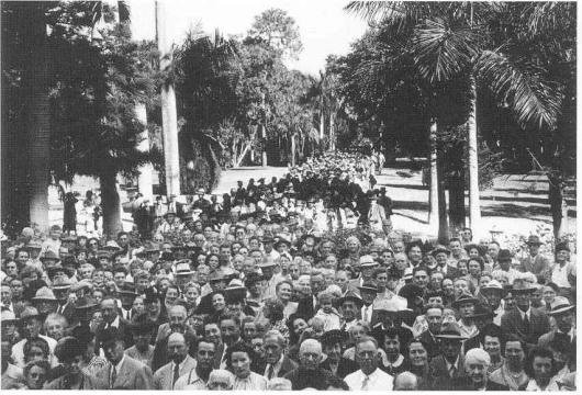 Opening day of the museum.