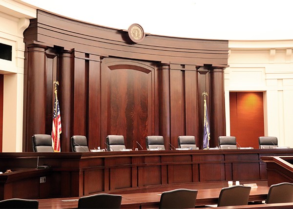 Michigan Supreme Court courtroom