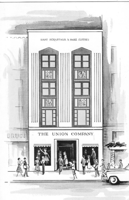 The building when it housed the Union Company. Photo courtesy of James E. Casto.