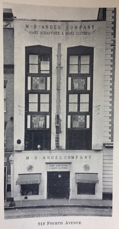 The building as it appeared after Angel had it renovated for his clothing store.