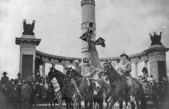 Confederate veterans at the unveiling of the Jefferson Davis Monument in 1907.