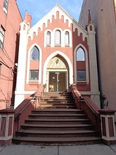 The former Hoboken synagogue, built in 1883. 
