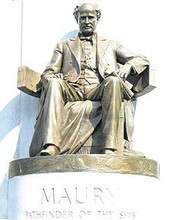 Statue of Maury on the Monument Avenue monument