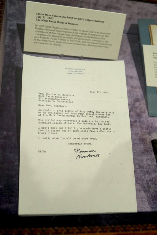 Unfortunately, Rockwell promised the preliminary charcoals to the New Rochelle Library in New York, and the original illustrations to the Mark Twain Boyhood Home in Hannibal, Missouri where they are are currently on display. 