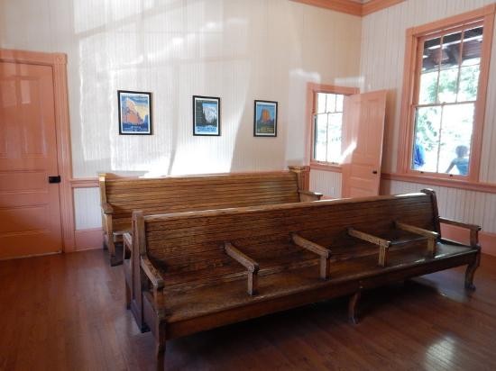 The restored waiting room of the station. Image obtained from TripAdvisor.