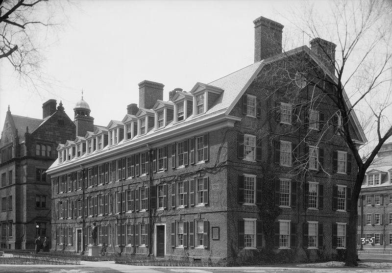 Connecticut Hall, photographed by Joseph C. Berlepsch in 1934 (source: Library of Congress)