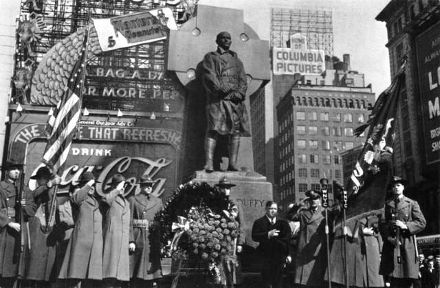 A picture of the dedication ceremony in 1937