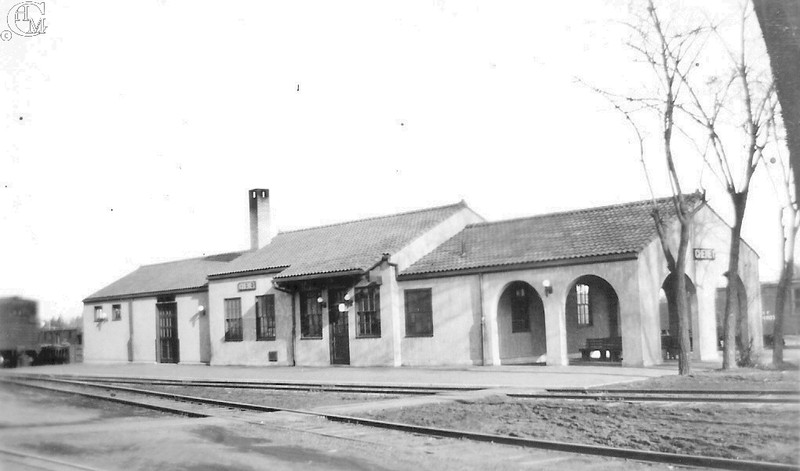 Town side view of NPRR depot about 1935