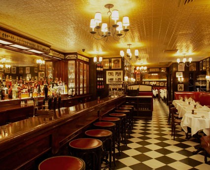 Inside the Minetta Tavern, photo featured on the restaurant's official website