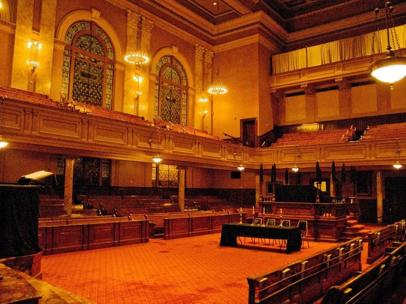 View of the sanctuary. Photo: Congregation Shearith Israel