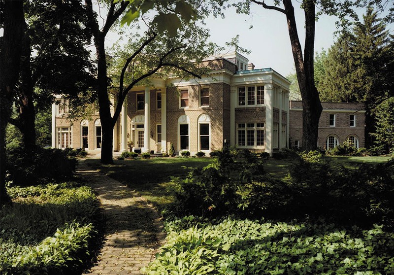 The pathway to the front of the Barder House