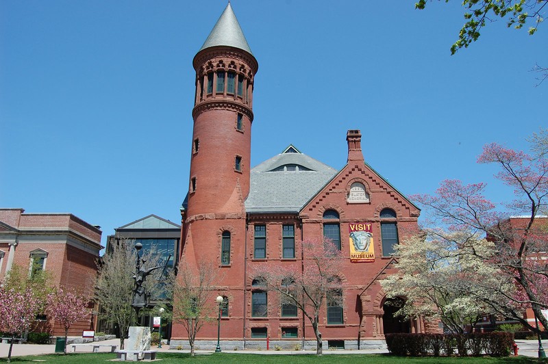 Slater Memorial Museum is a Romanesque Revival building designed by Stephen C. Earle. (source: Slater Memorial Museum)