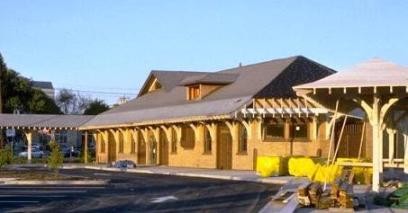 Danbury Station, renovations nearly complete, 1995 (source: Danbury Railway Museum)