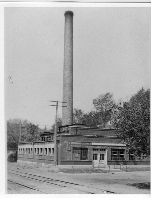 Photo of smoke stack before it removed in circa 2007.