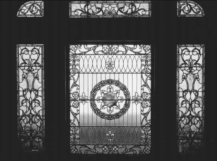 Second-floor window, photographed by T. Dean Caple (full citation below)