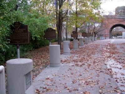 These markers are just a few feet away from the Lucius Quinctius Cincinnatus statue.