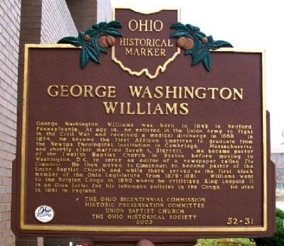 The marker was erected in 2003. Photo: William Fischer, Jr.