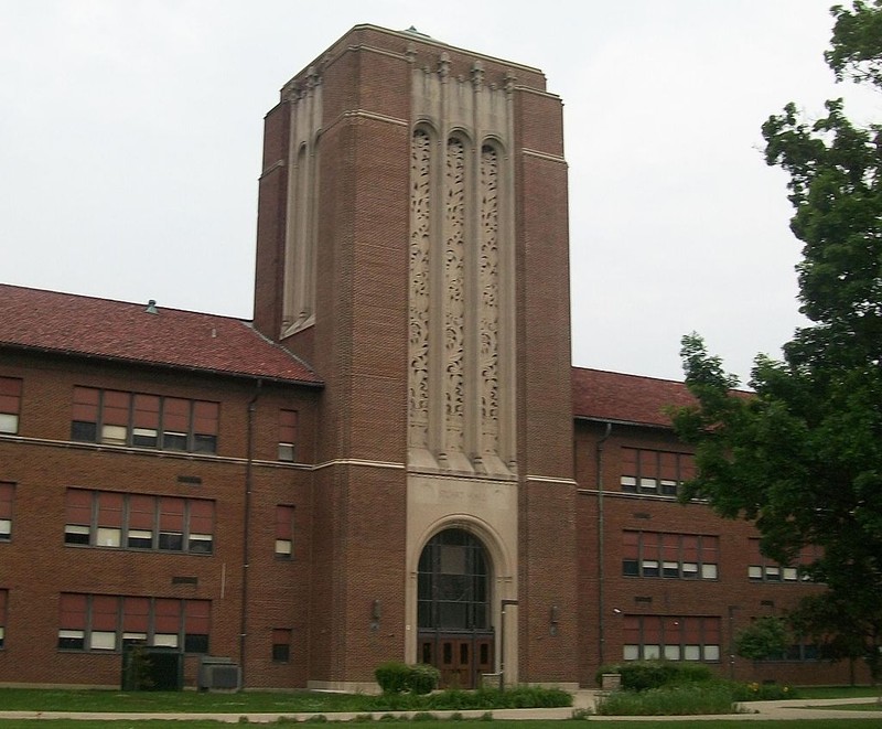 The Stuart Hall bell tower is one of the tallest structures on campus, matched only by the Arsenal.