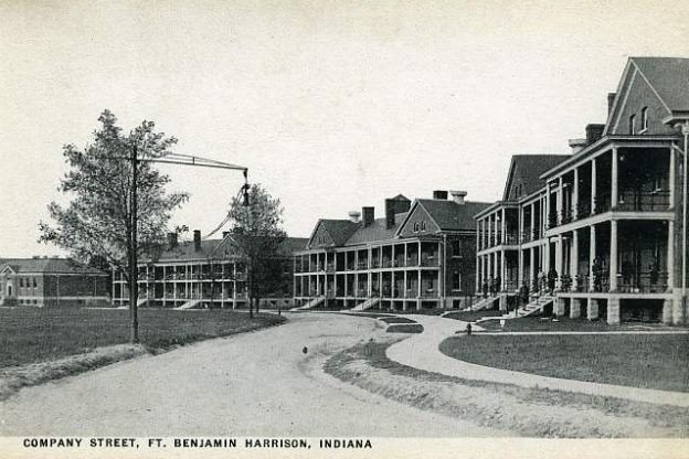 Company Street, circa 1910-1930s. Courtesy of the Fort Benjamin Harrison Historical Society