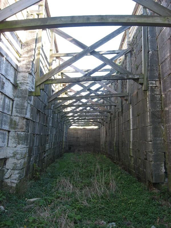One of the locks of the canal still seen today.