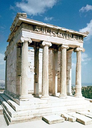 Temple of Athena Nike Apteros on the Acropolis in Athens. Notice the similarities of the facade to the Court of Appeals Building.