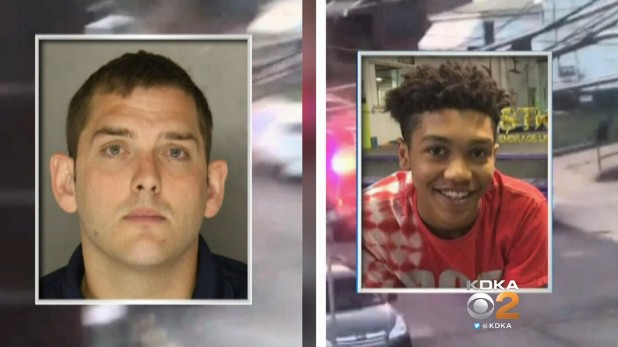 Officer Michael Rosfeld (left) and Antwon Rose II (right). Rose was an honor student who was wrongfully shot at despite being unarmed and no stereotypical characteristics of a “thug.”