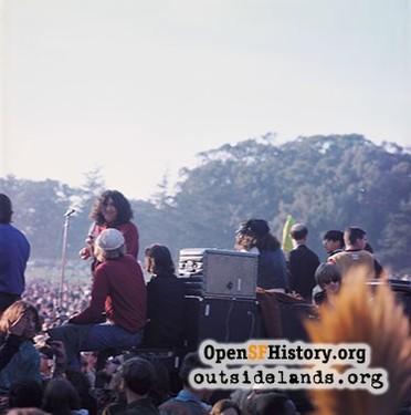 Grateful Dead performing at the "Human Be-In", held in January 1967 at the Polo Fields at Golden Gate Park