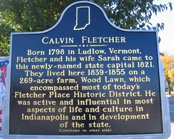 Front side of historic marker