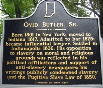 Front side of historic marker