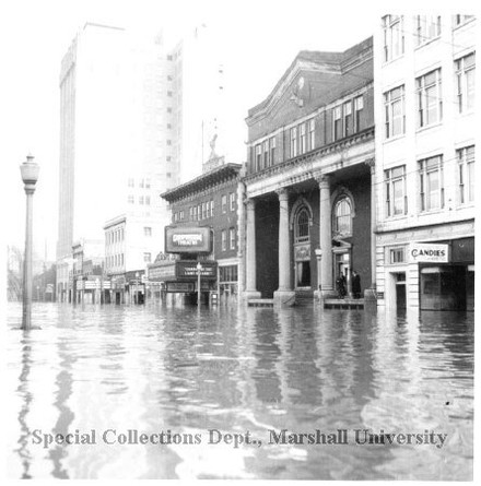 The Orpheum during the flood of 1937