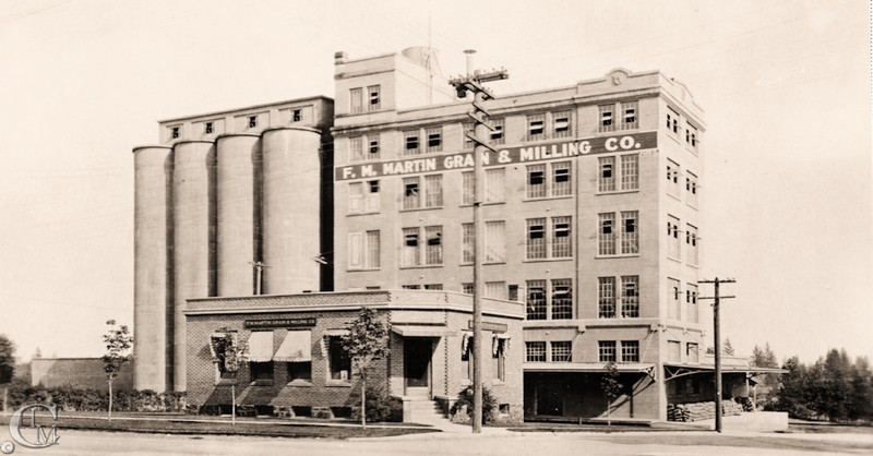 F.M.Martin Grain & Milling Company about 1922.