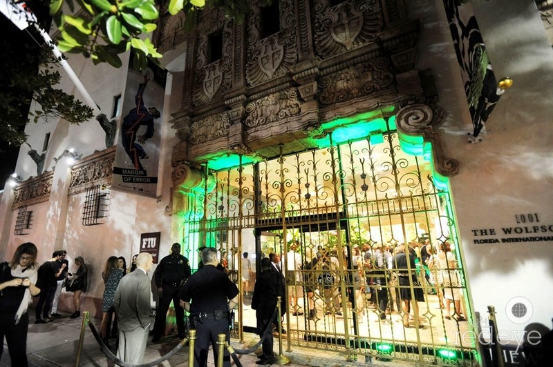 A line forms outside the ornate windows and grilles of the Wolfsonian.