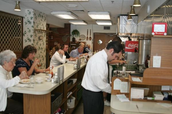 Inside the restaurant