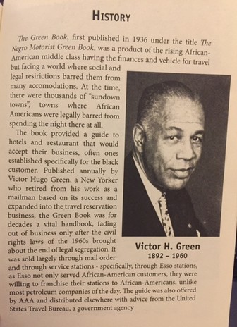 History section of the NMGBs with a photo of Victor H. Green.