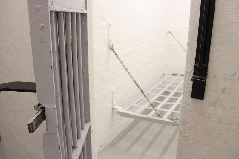 Jail cell inside Wolseley Barracks