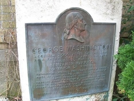 George Washington Marker erected in 1932 on his 200th Birthday.