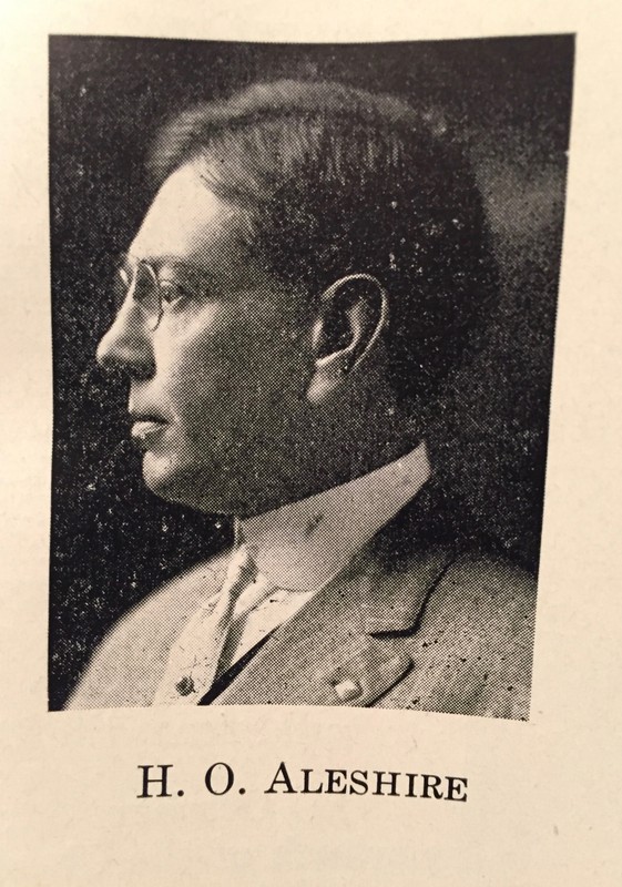 Photo of Henry O. Aleshire, cashier for the bank.