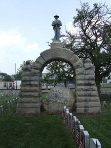 onfederate Monument, Camp Chase Confederate Cemetery Courtesy of the Department of Veterans Affairs, National Cemetery Administration