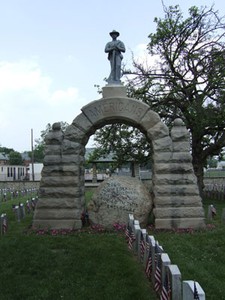 onfederate Monument,  Camp Chase Confederate Cemetery Courtesy of the Department of Veterans Affairs,  National Cemetery Administration