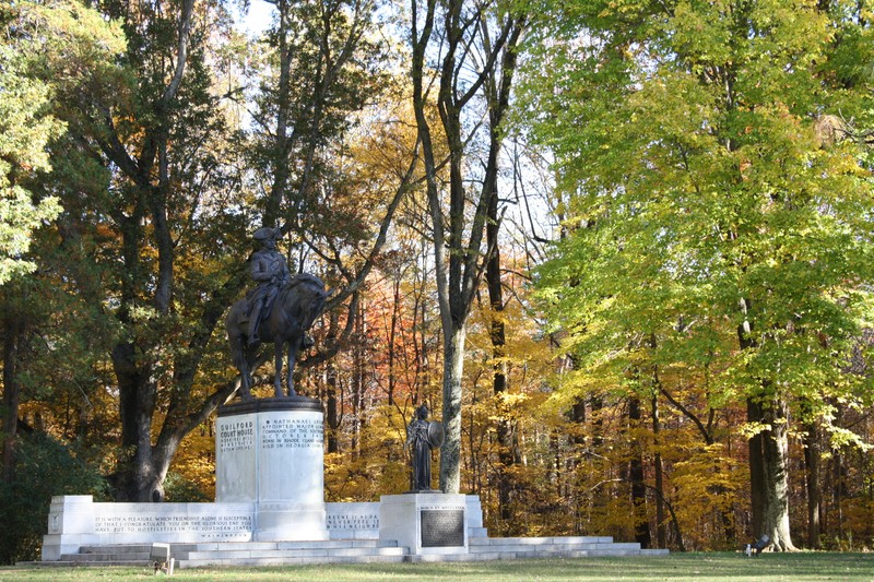 Nathanael Greene Monument at the Guilford Courthouse National Military Park in Greensboro, North Carolina