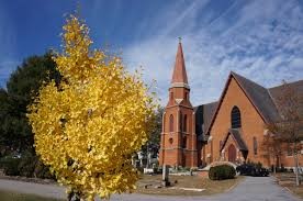 Outside view of church.