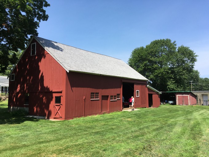 A barn located on the historic Woodbridge Farmstead property.