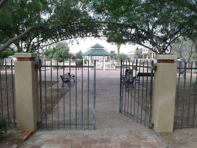 The entrance to the park, which was created in 1988.